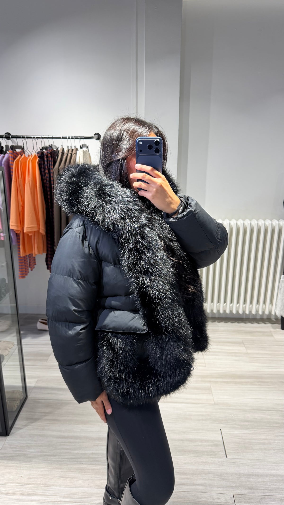 Doudoune Black Fur – Noir