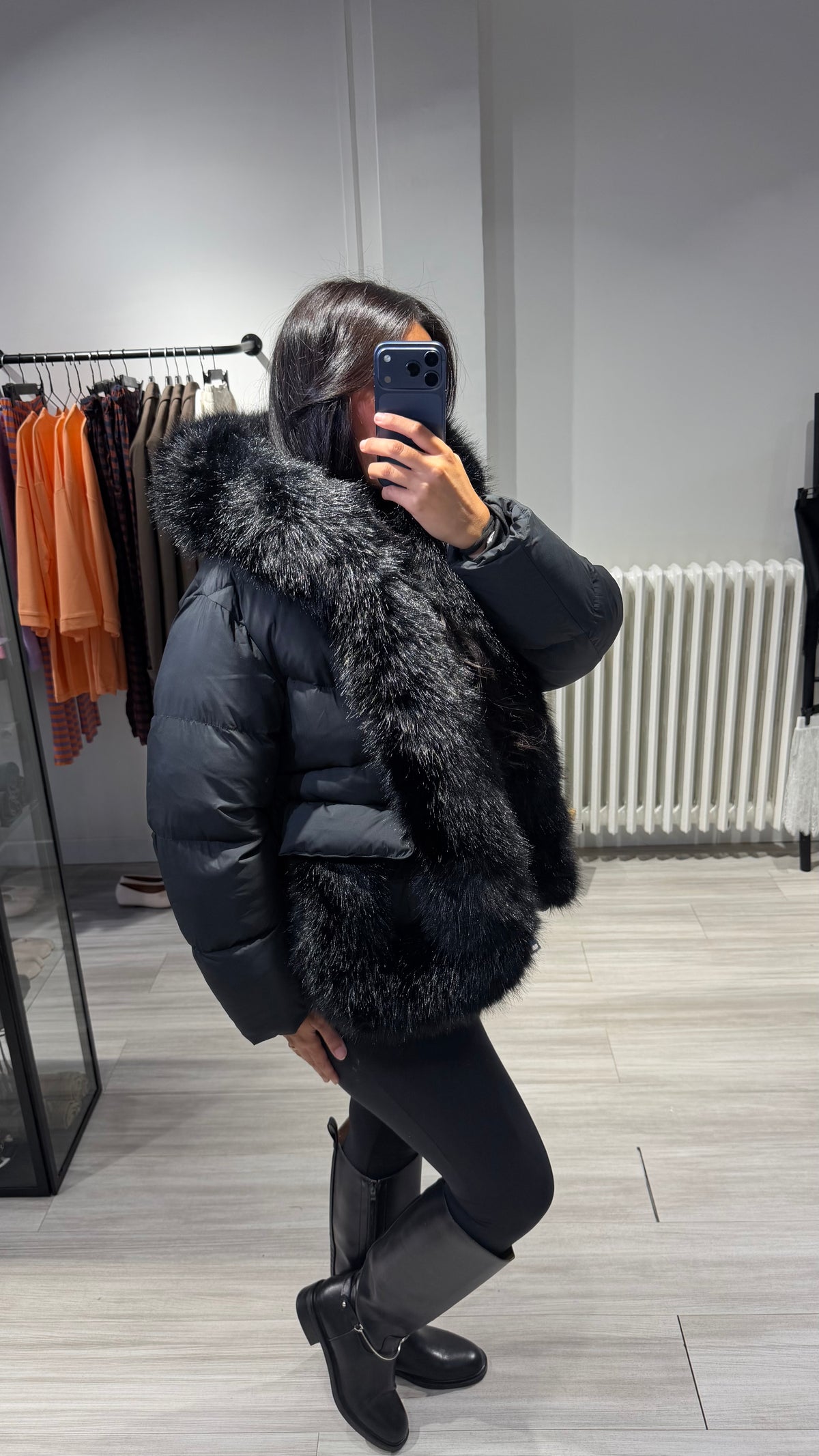 Doudoune Black Fur – Noir