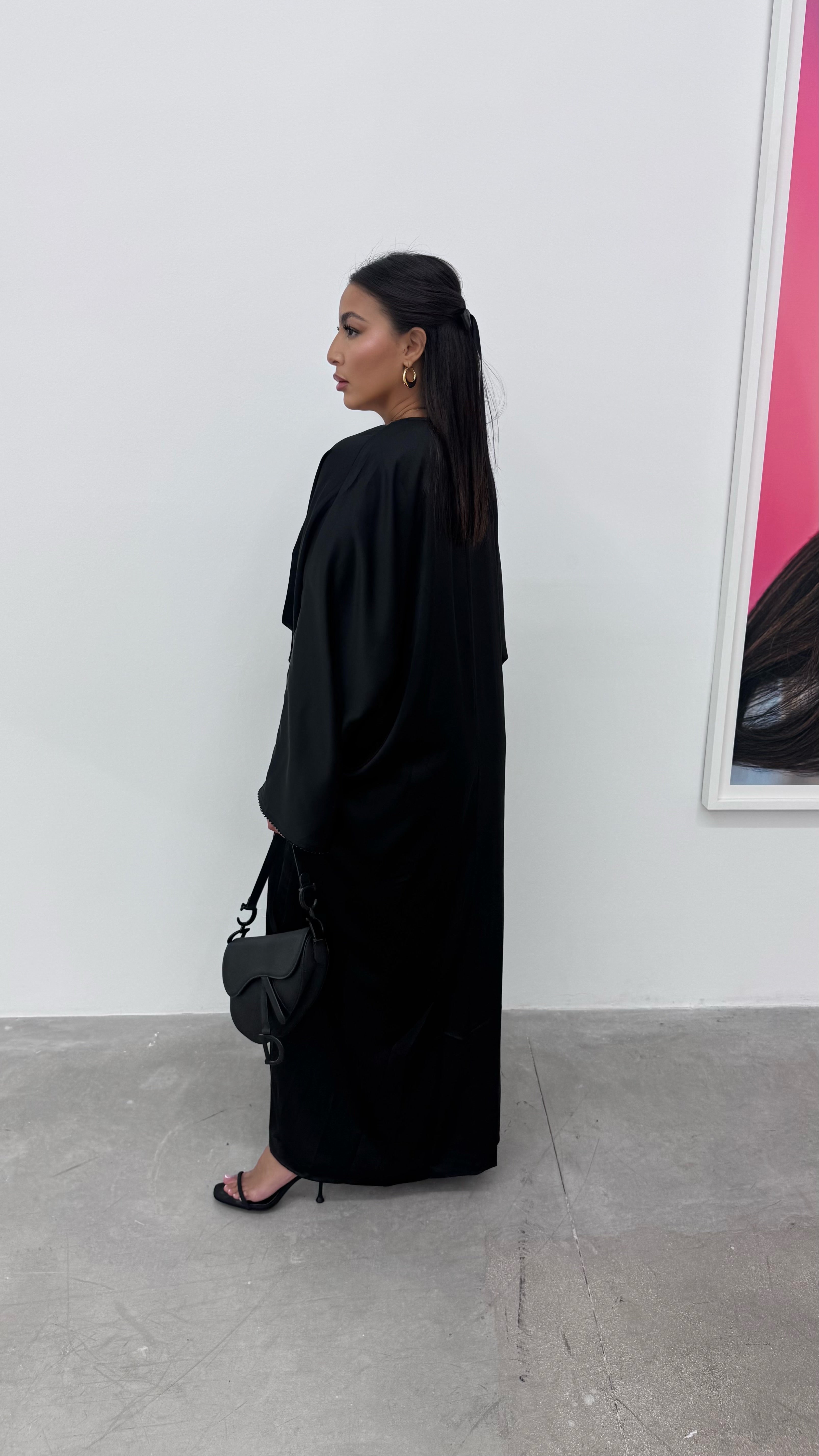 ABAYA + FOND DE ROBE ( 2 pièces )