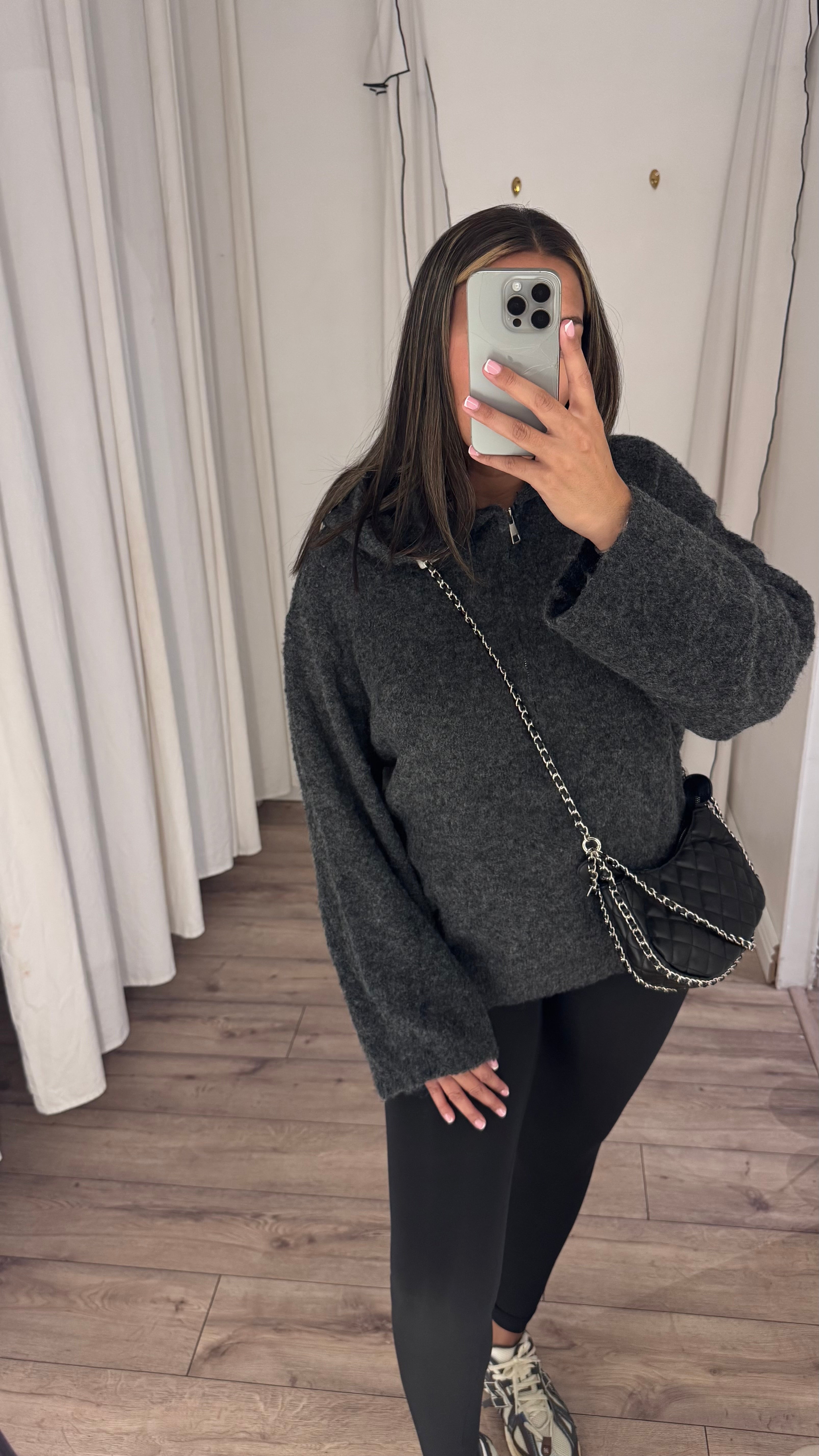SWEAT GRIS EN LAINE