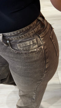 Jean beige glacé
