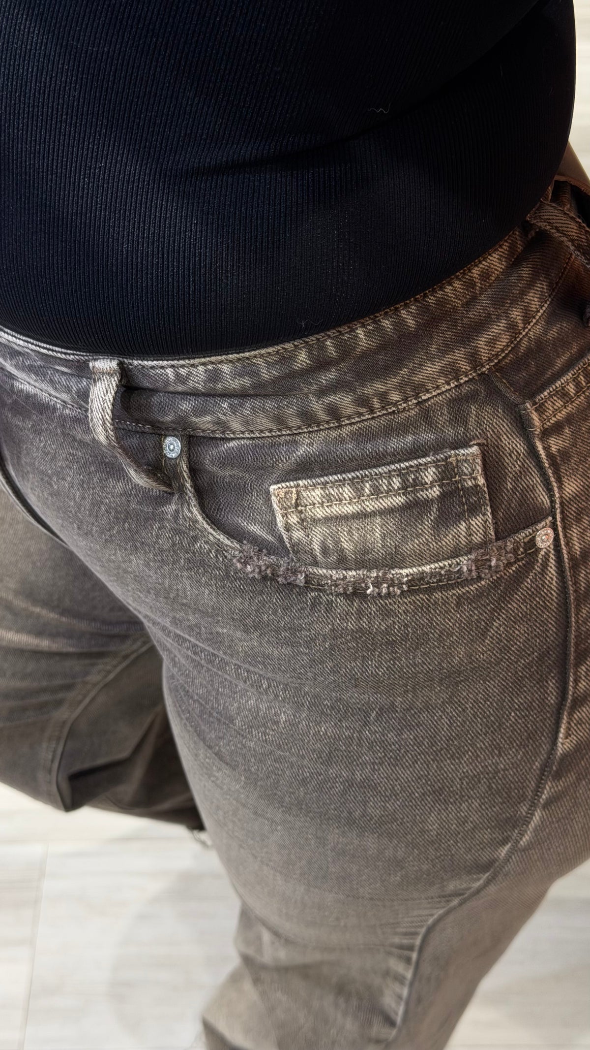 Jean beige glacé