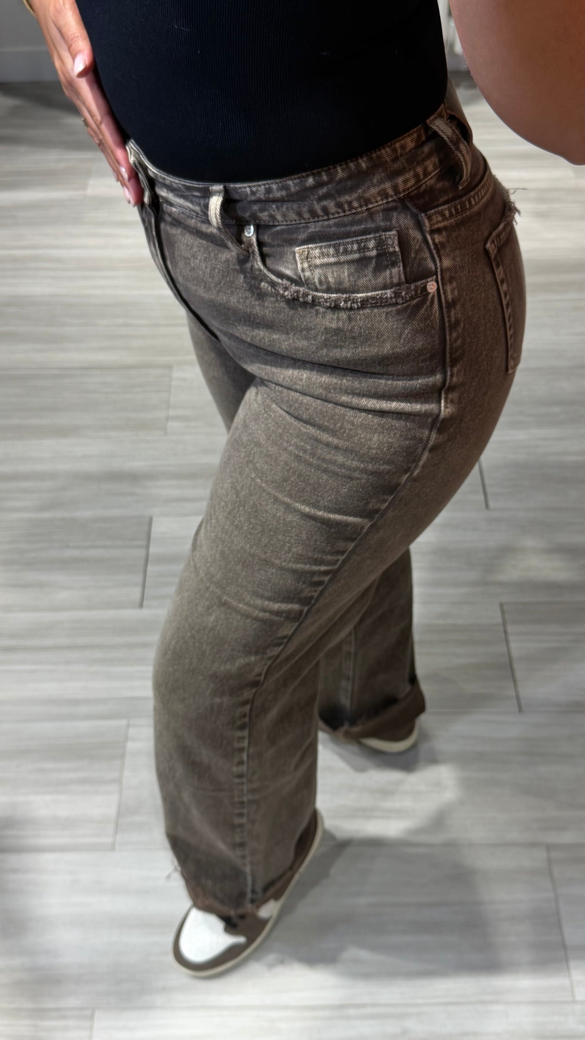 Jean beige glacé