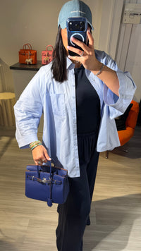 CHEMISE BLEU OVERSIZE