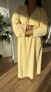 ABAYA JAUNE BEURRE
