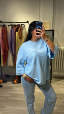 T-SHIRT OVERSIZE BLEU