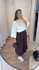 JUPE A POCHE BURGUNDY