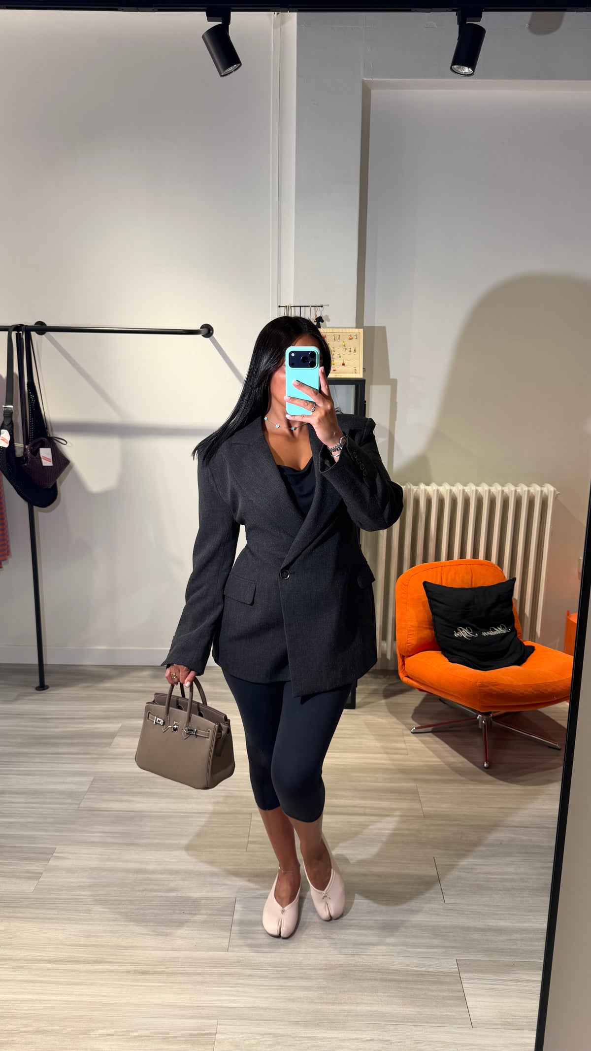 BLAZER CEINTRÉ {gris chiné}