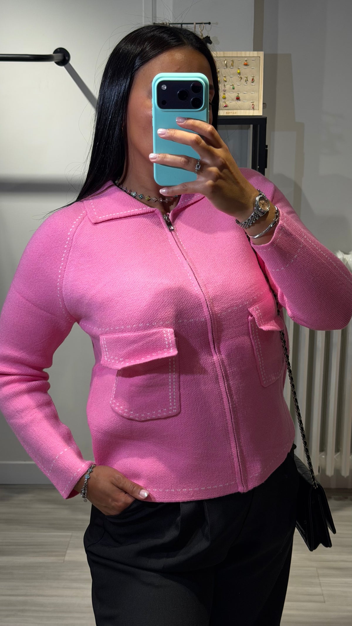 Gilet rose