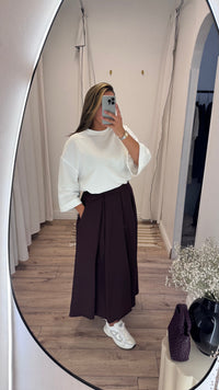 JUPE A POCHE BURGUNDY