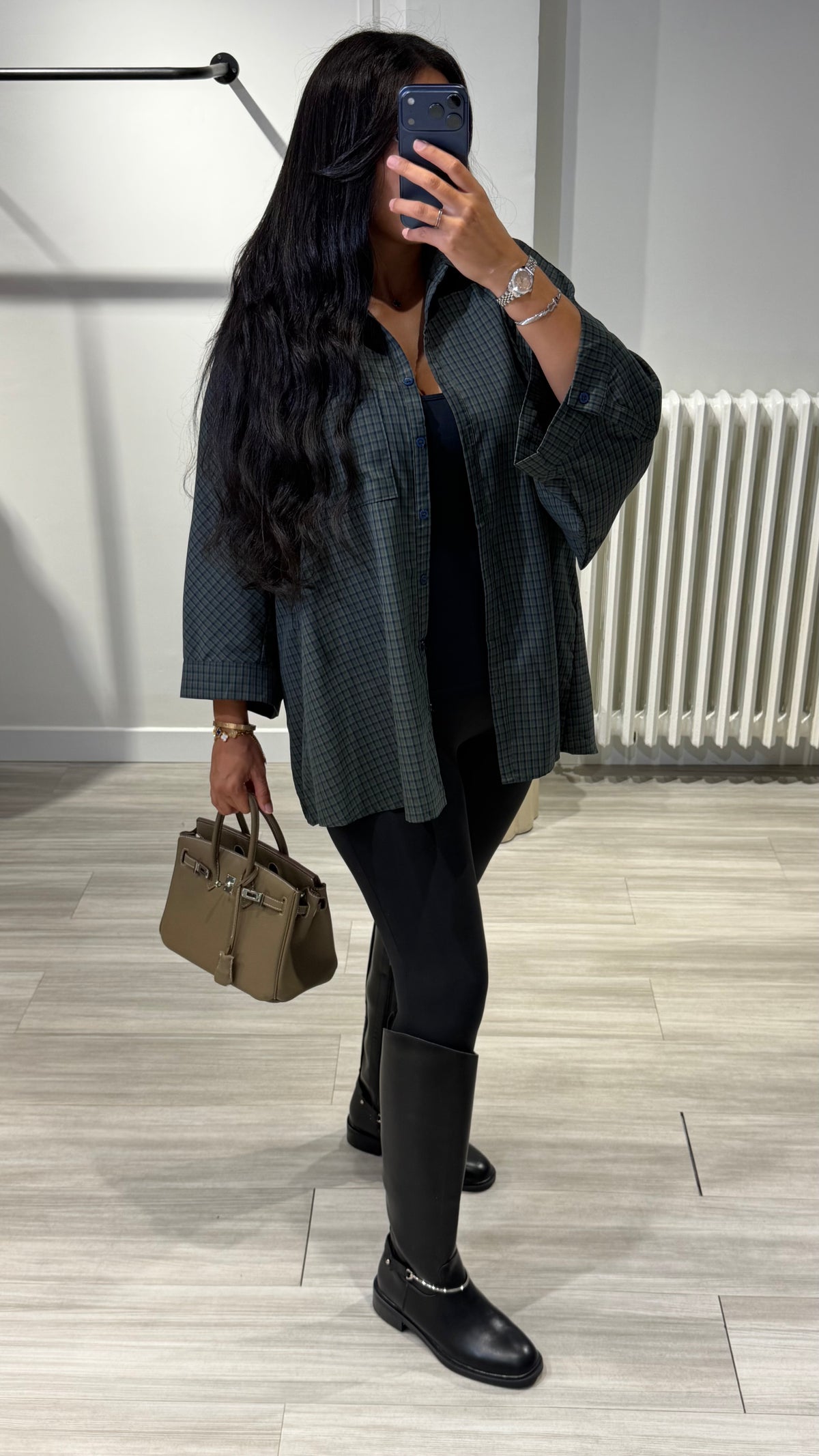 Chemise à carreaux