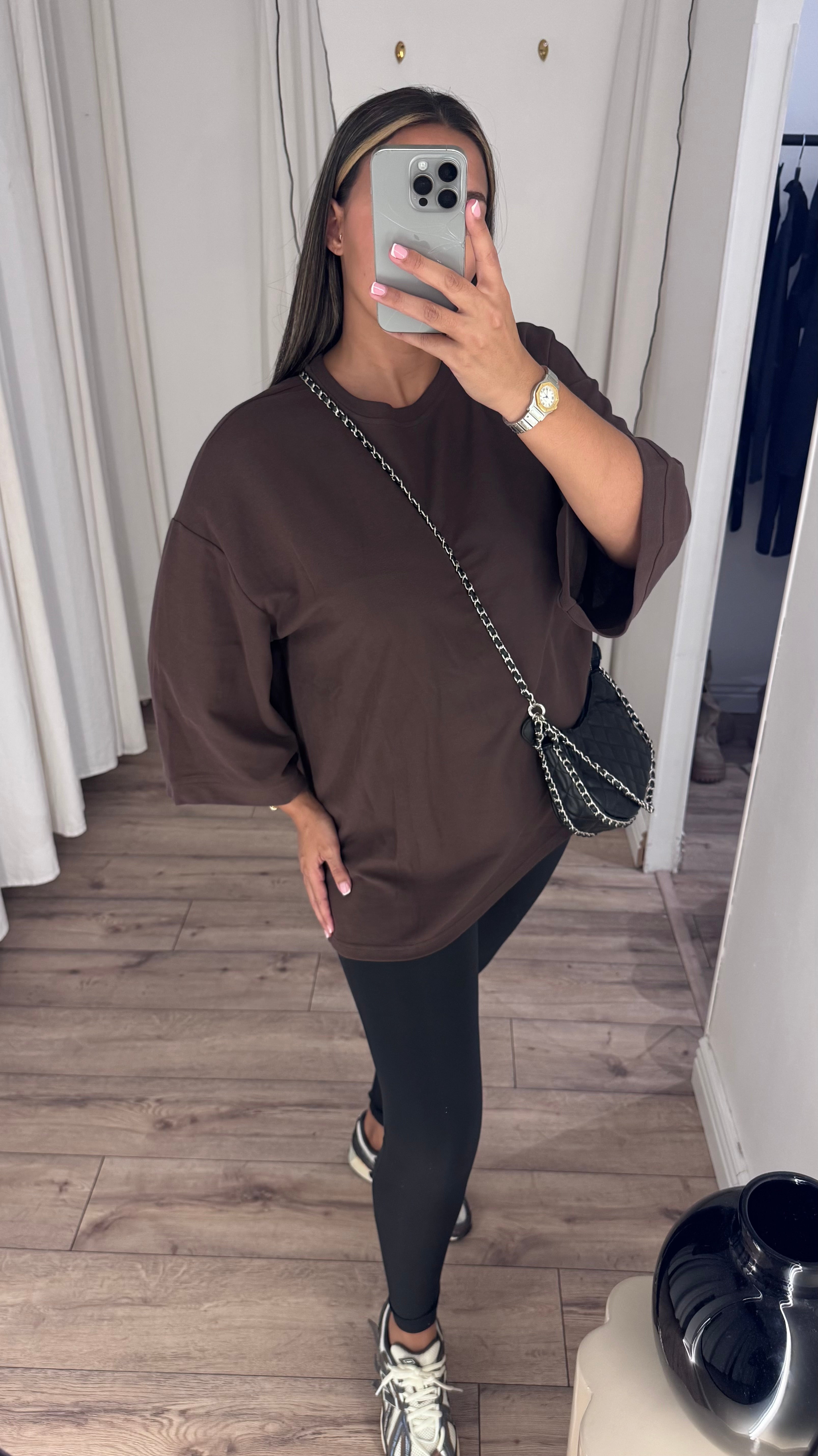 T-SHIRT OVERSIZE CHOCO