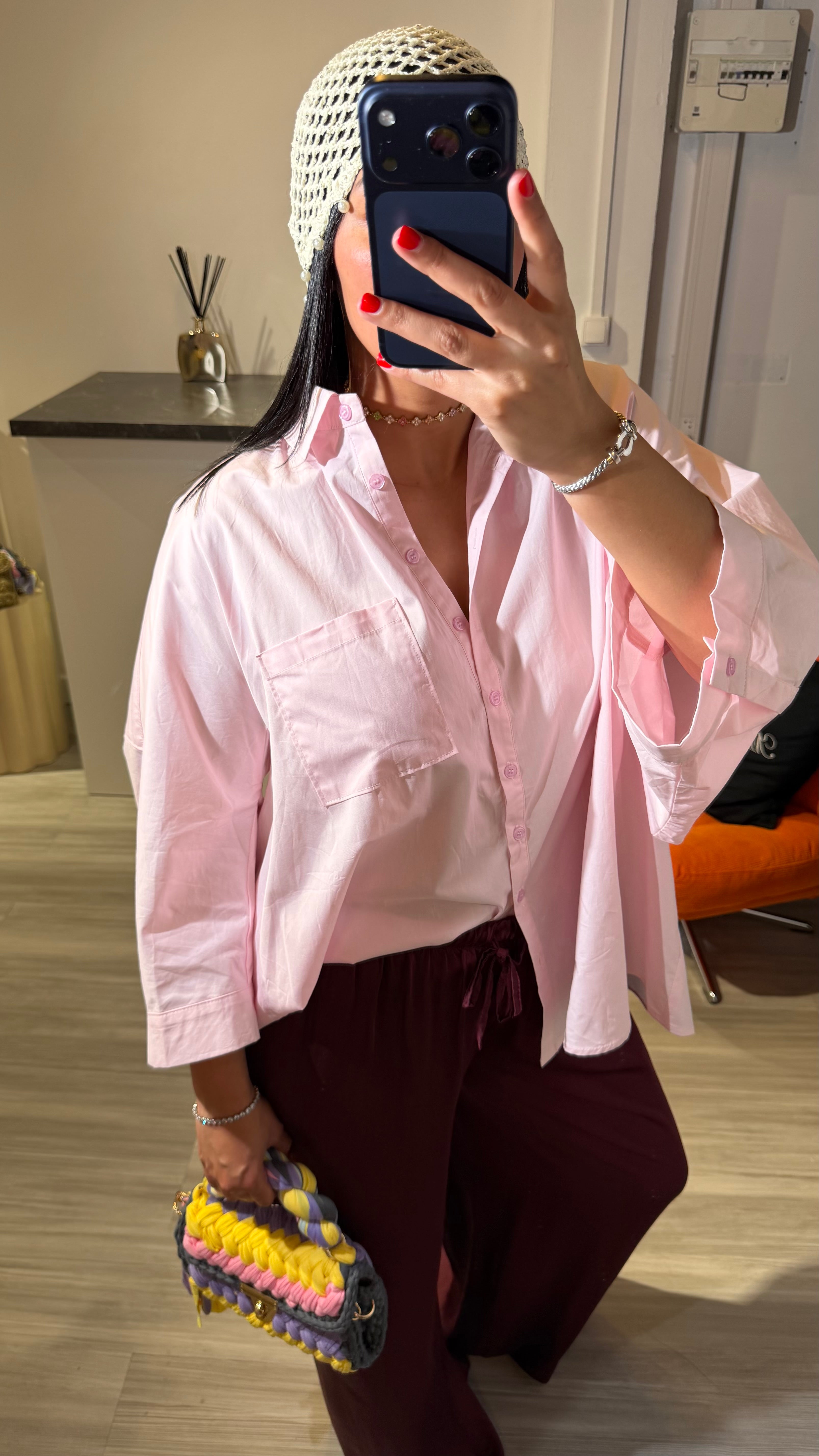 CHEMISE OVERSIZE ROSE