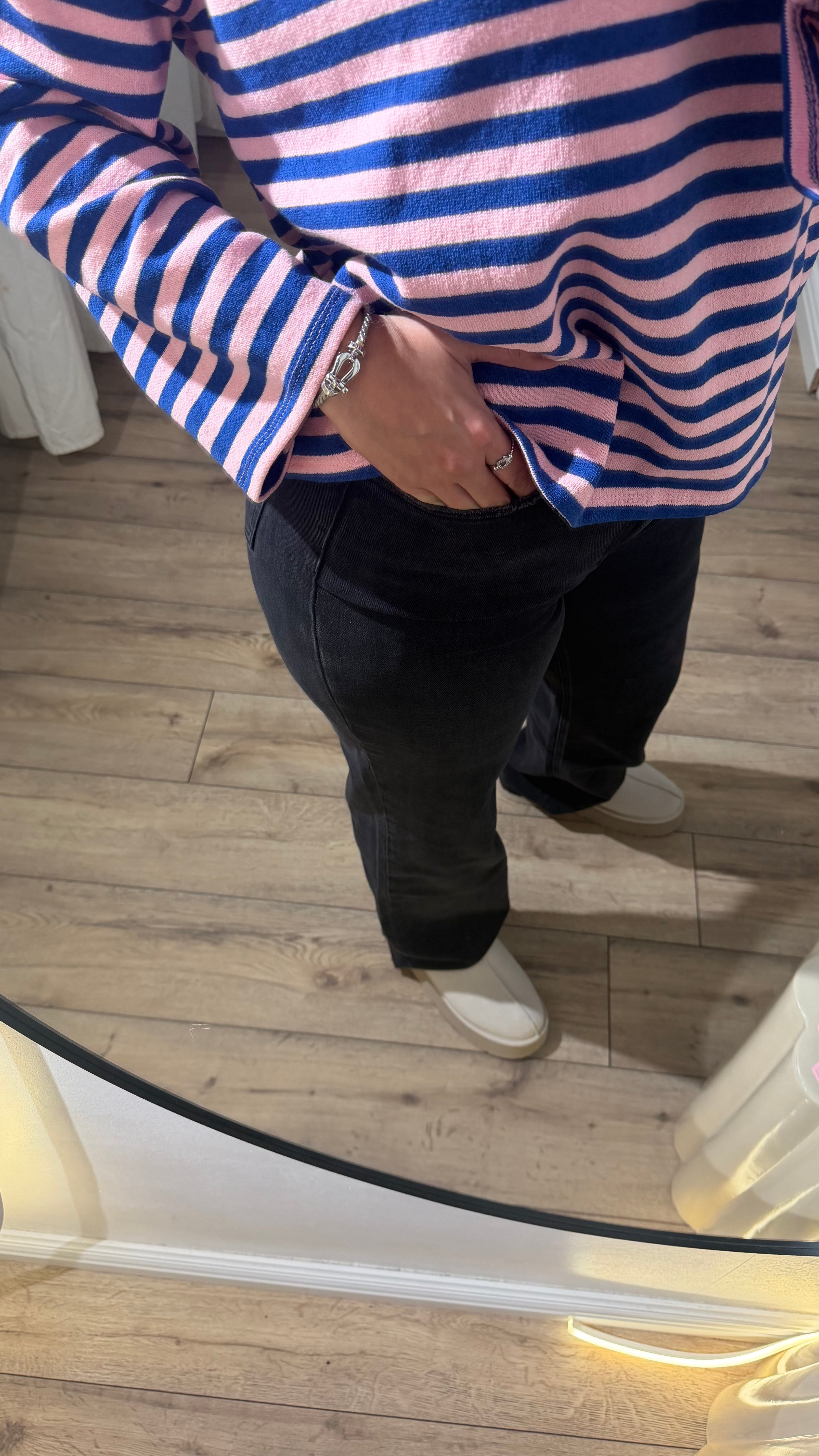 JEANS MOM NOIR ( long )