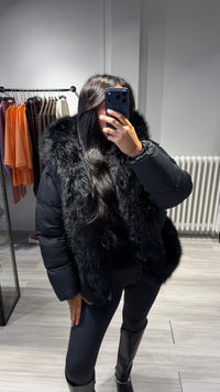 Doudoune Black Fur – Noir