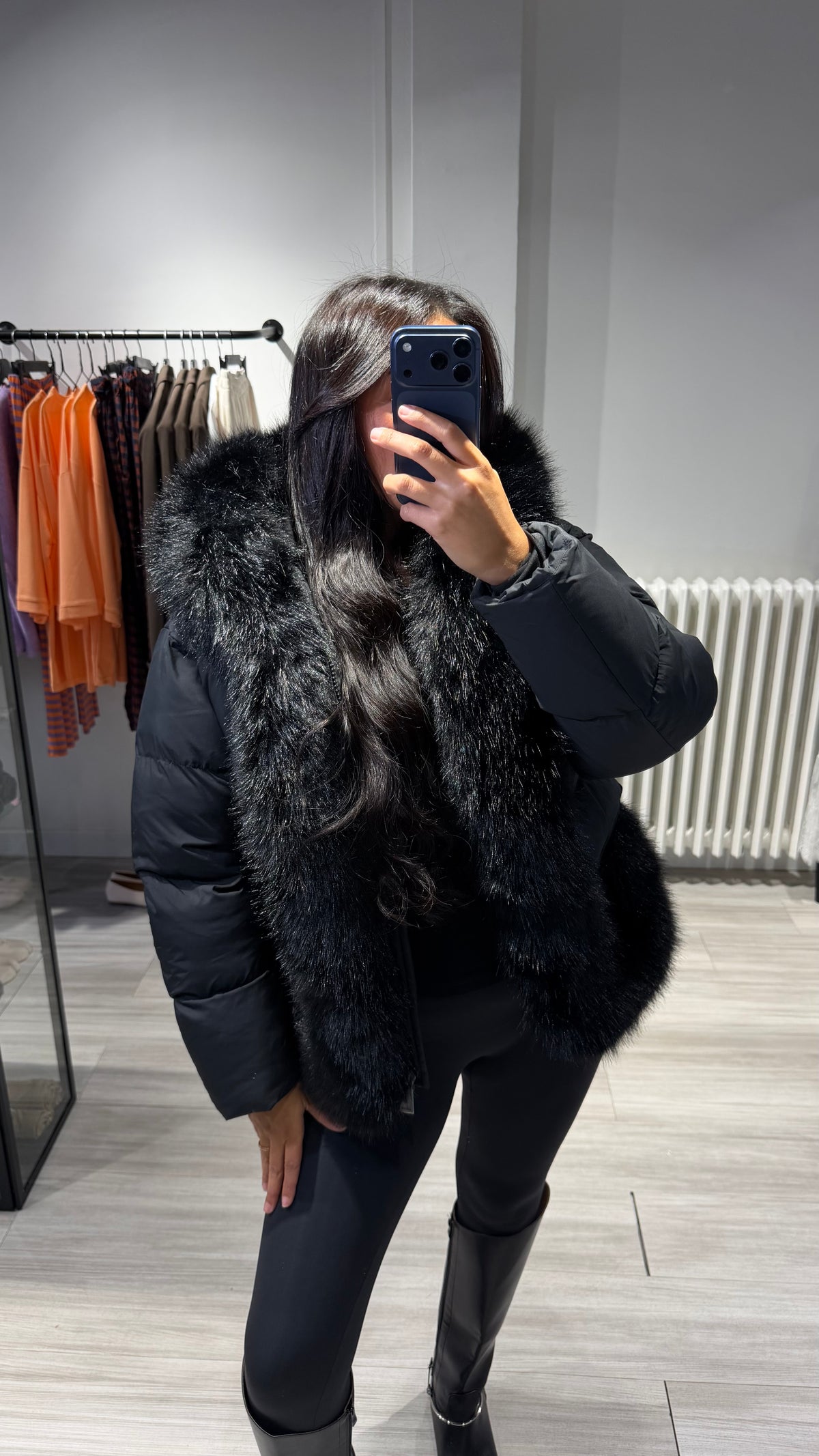 Doudoune Black Fur – Noir