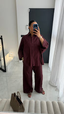PANTALON BORDEAUX