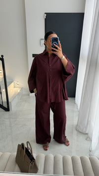 PANTALON BORDEAUX