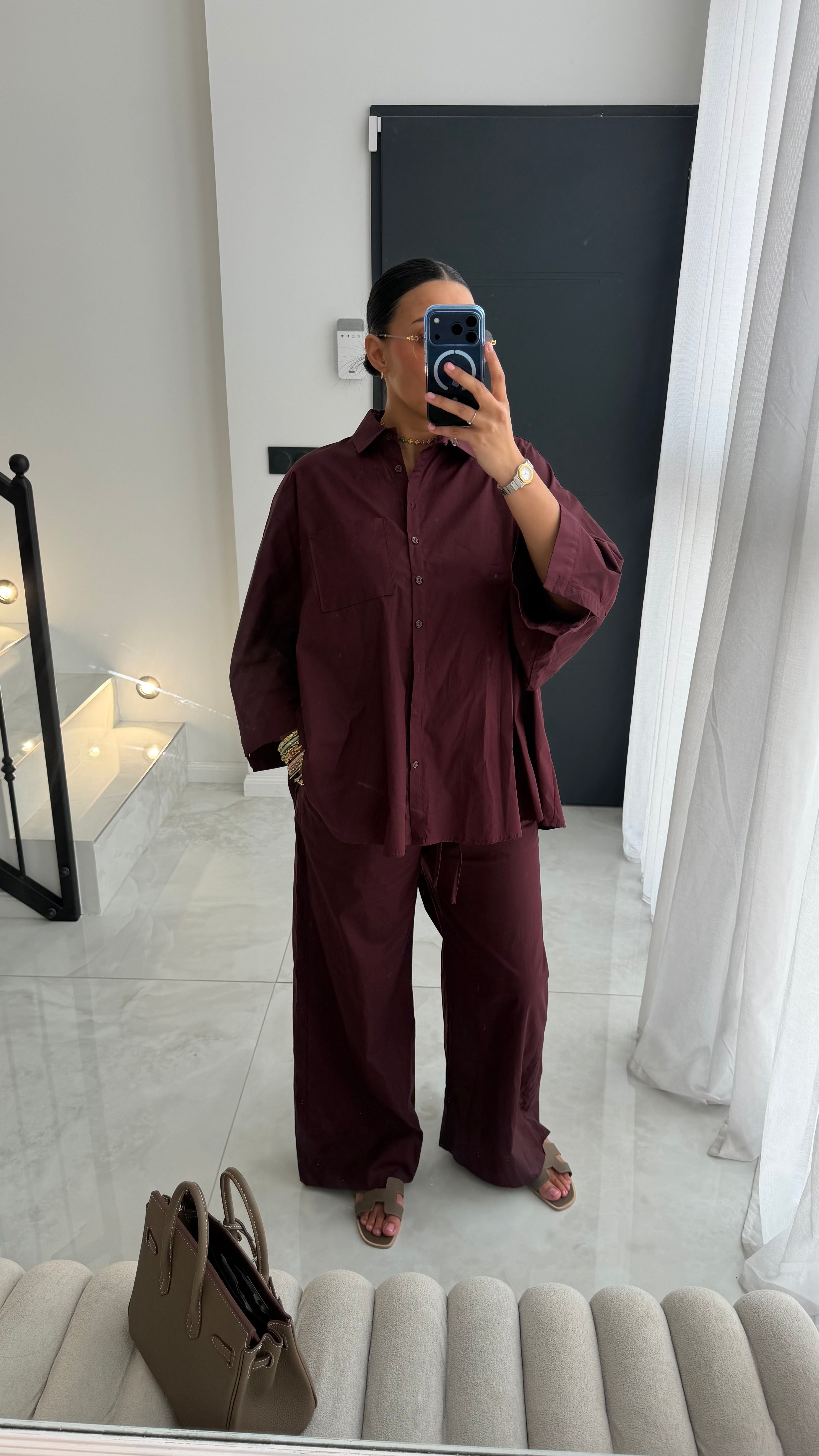 PANTALON BORDEAUX