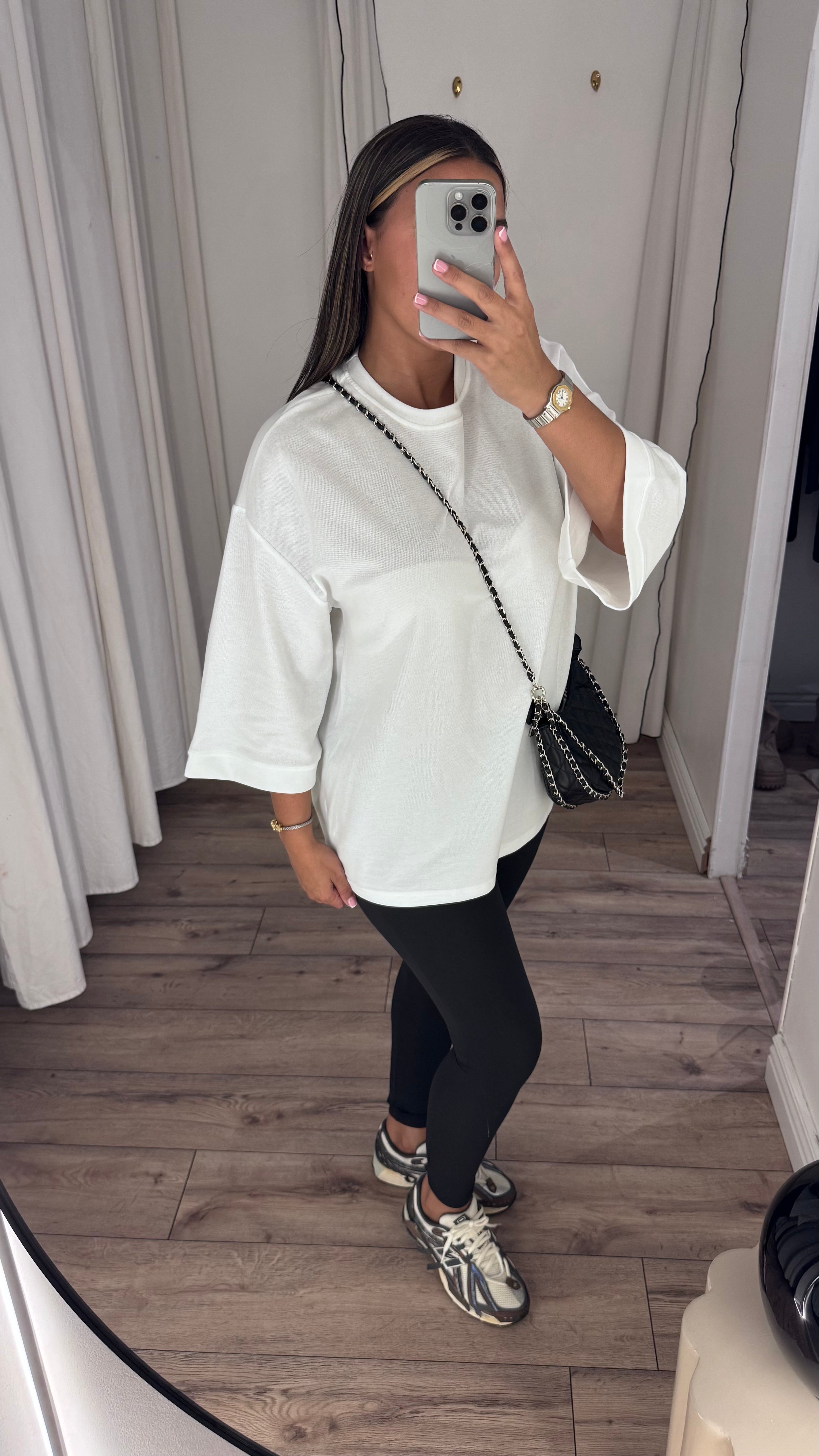 T-SHIRT OVERSIZE BLANC