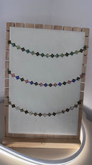 COLLIER DE FLEURS STRASS