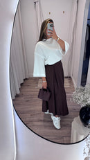 JUPE A POCHE BURGUNDY
