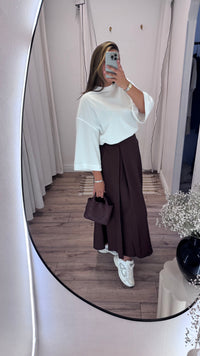 JUPE A POCHE BURGUNDY
