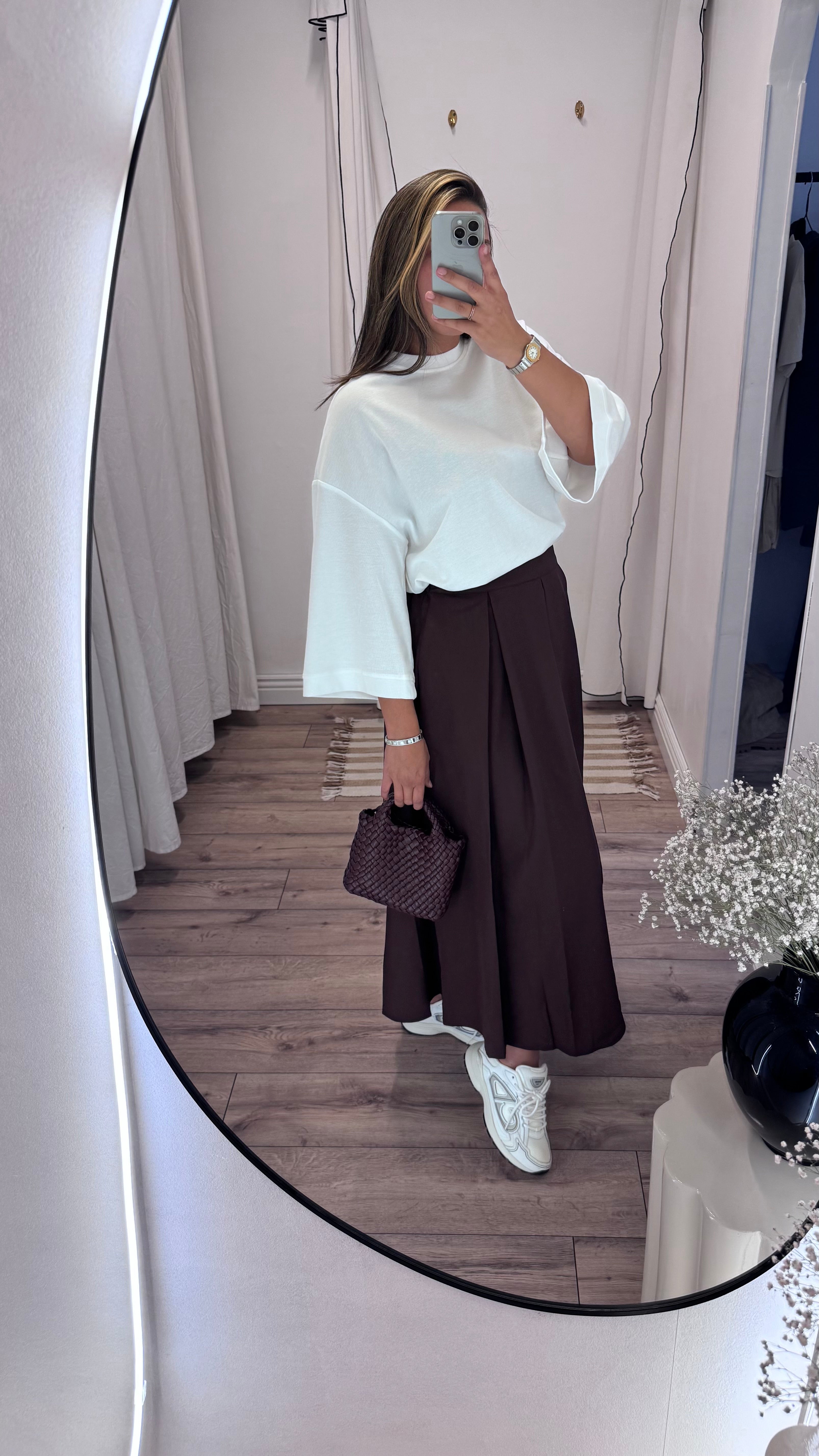 JUPE A POCHE BURGUNDY