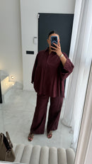 PANTALON BORDEAUX