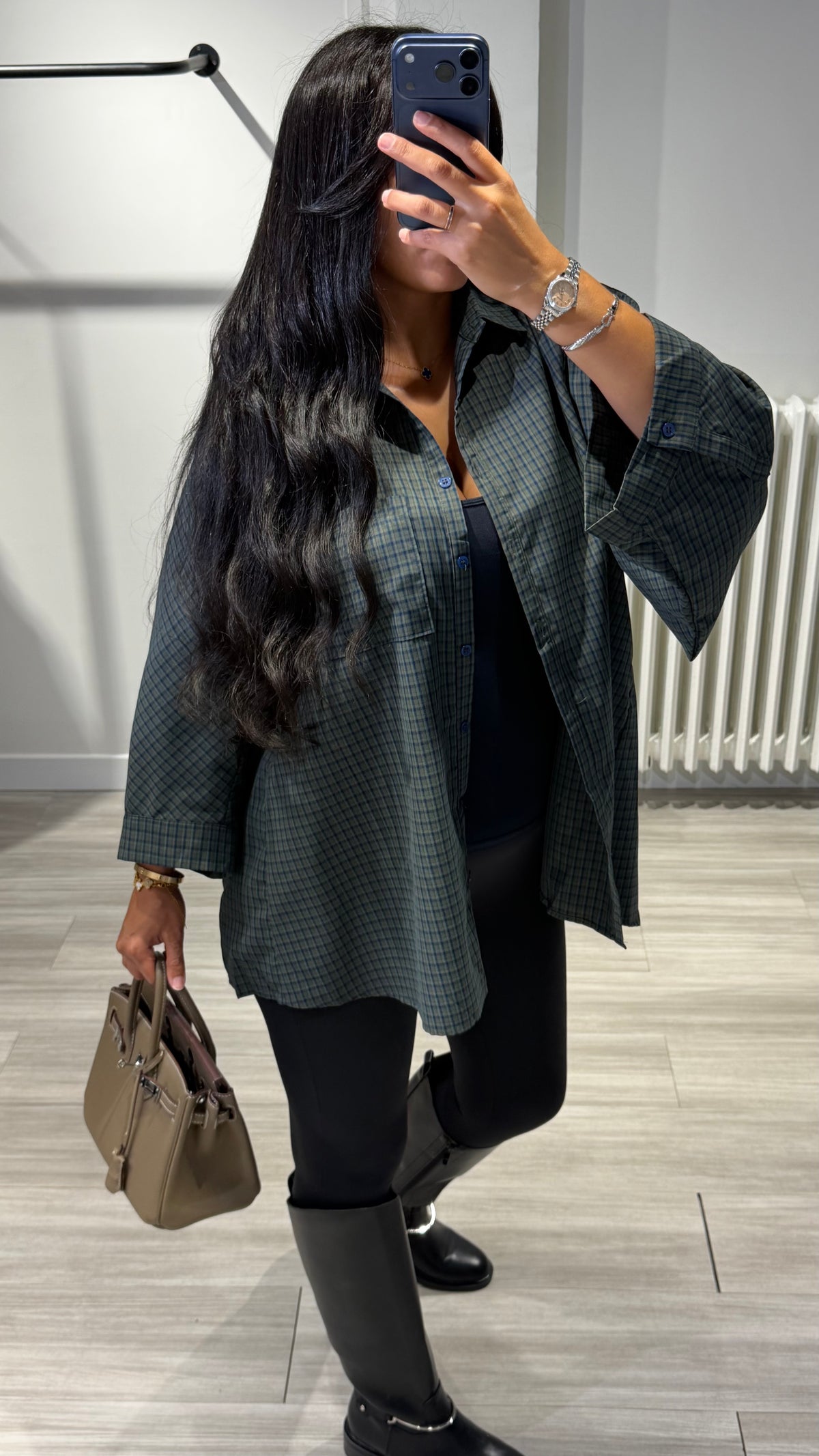Chemise à carreaux