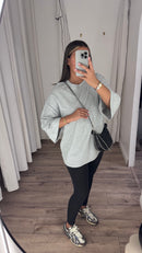 T-SHIRT OVERSIZE GRIS