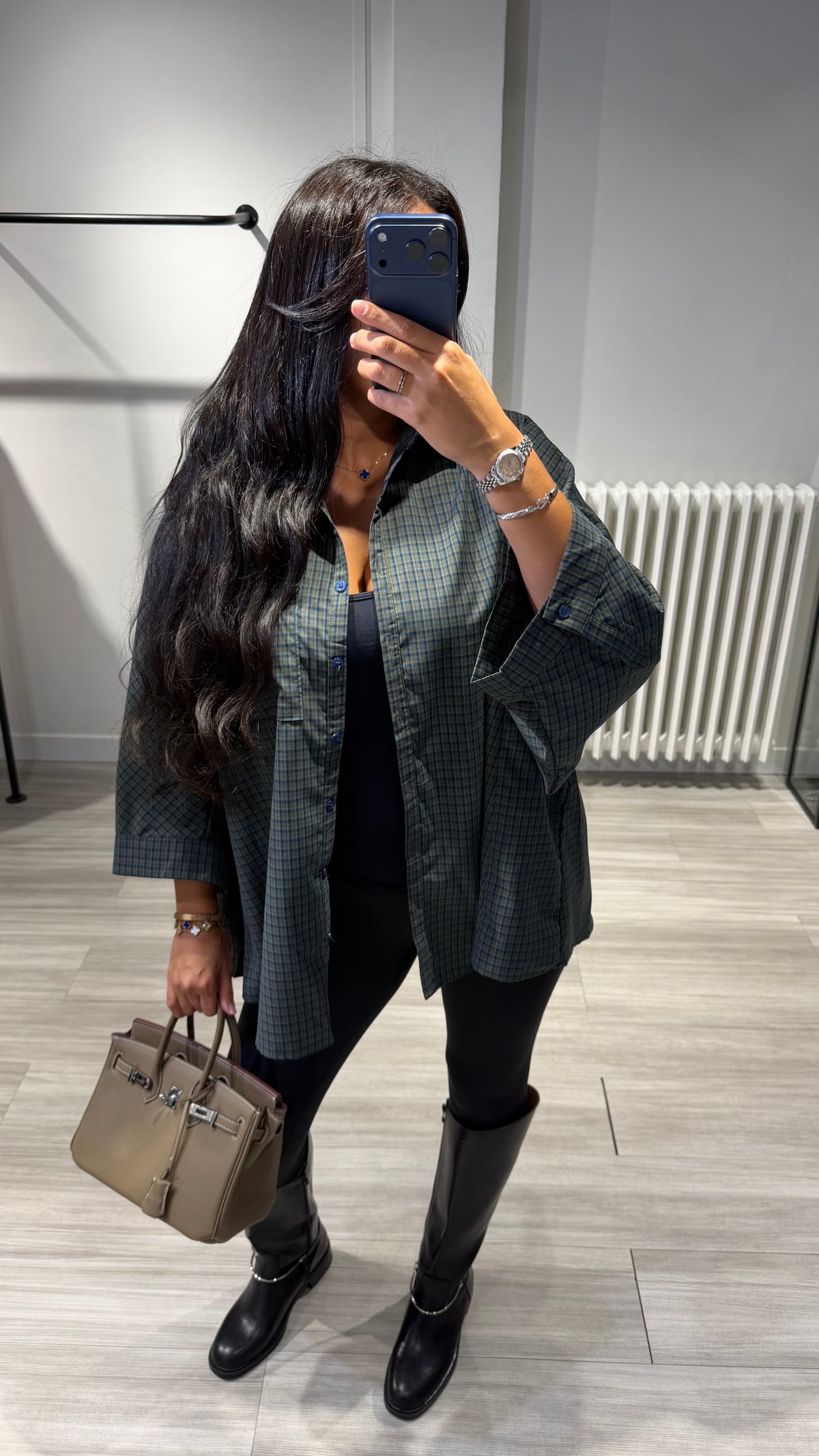 Chemise à carreaux