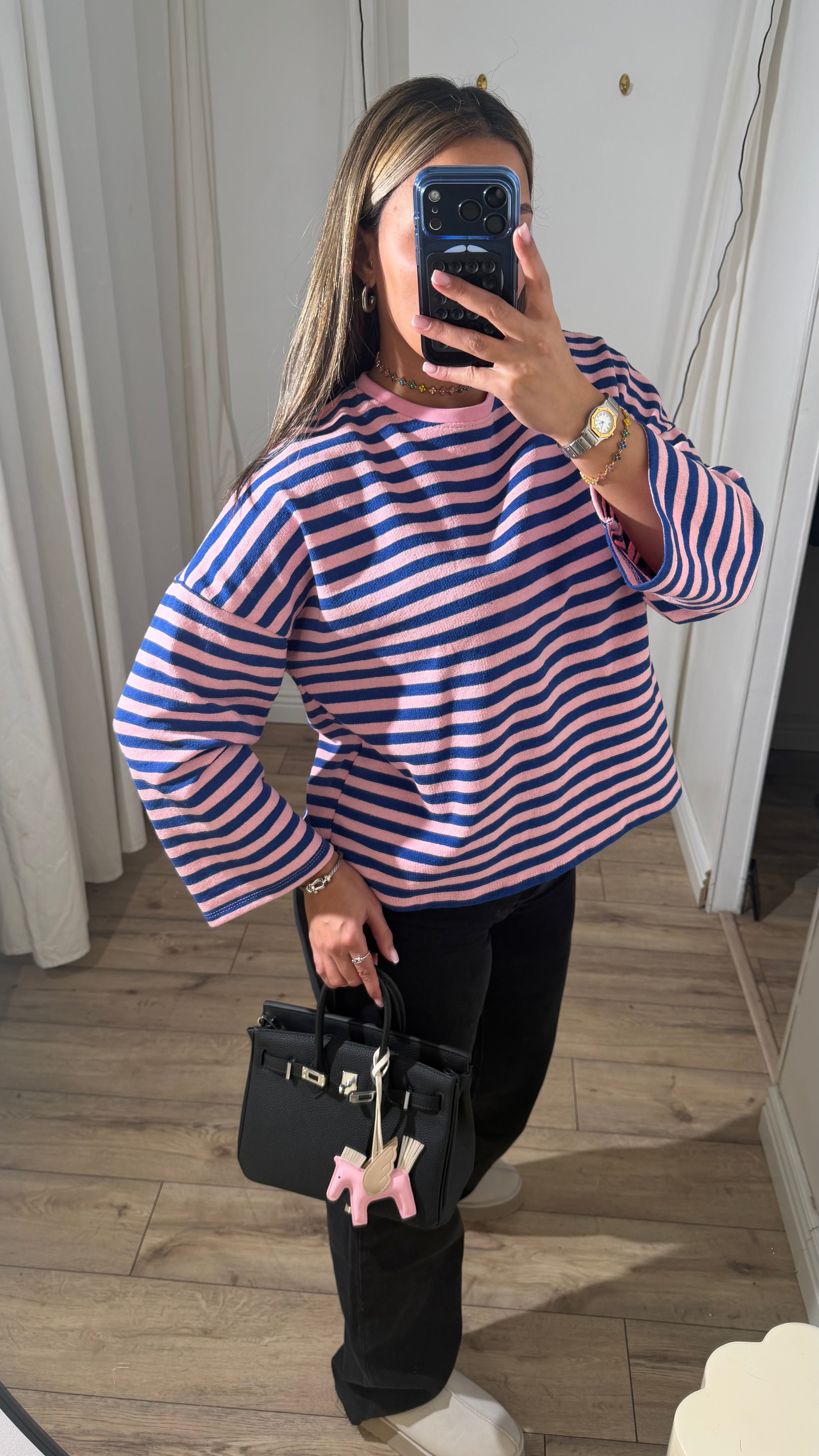 JEANS MOM NOIR ( long )