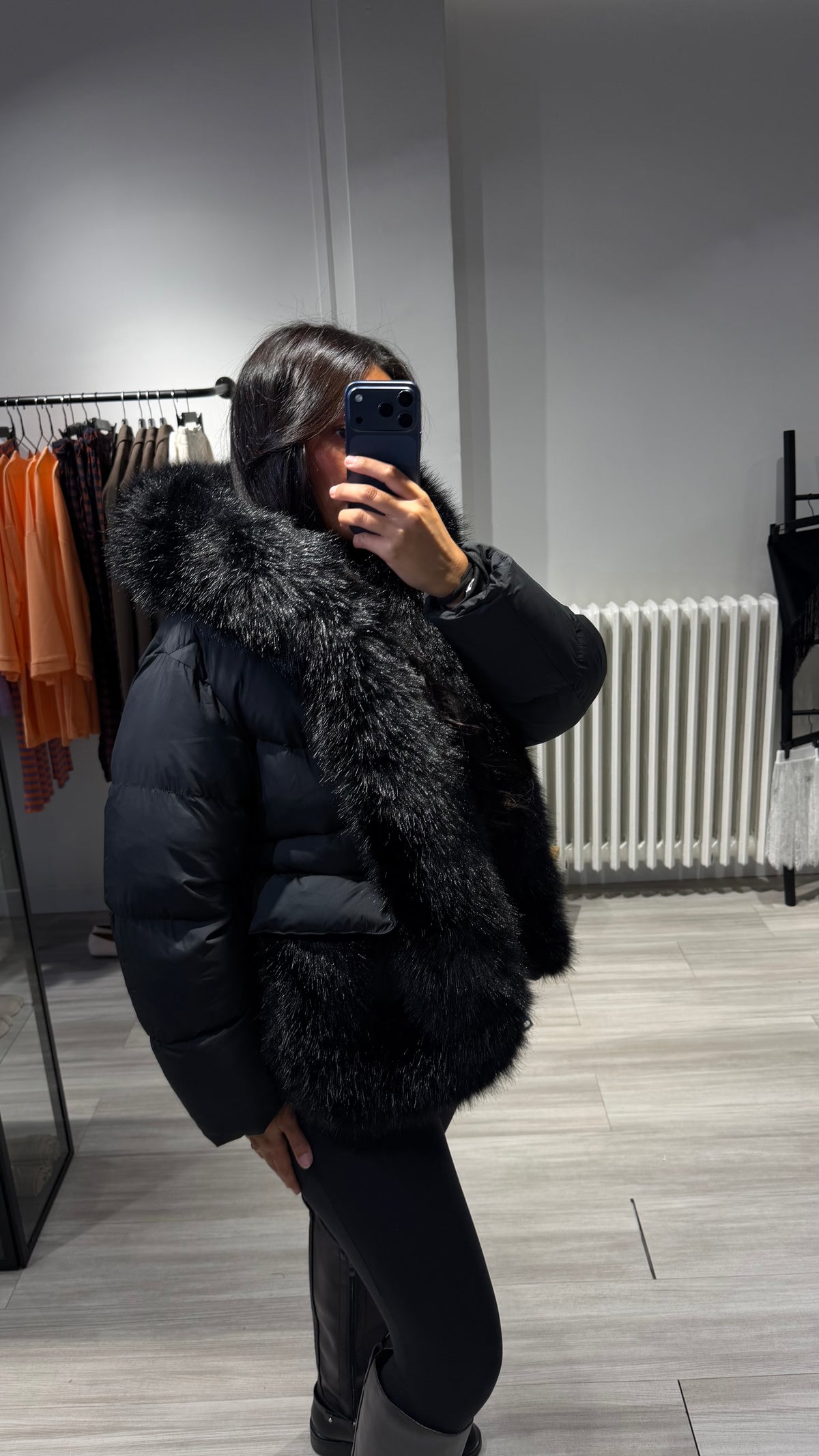 Doudoune Black Fur – Noir