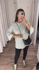 T-SHIRT OVERSIZE GRIS