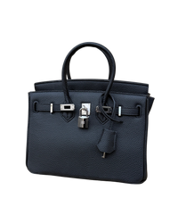 Sac Richy Mini en cuir pleine fleur Black Sugar (noir) – AÏFOS