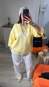 PANTALON EN LIN BLANC