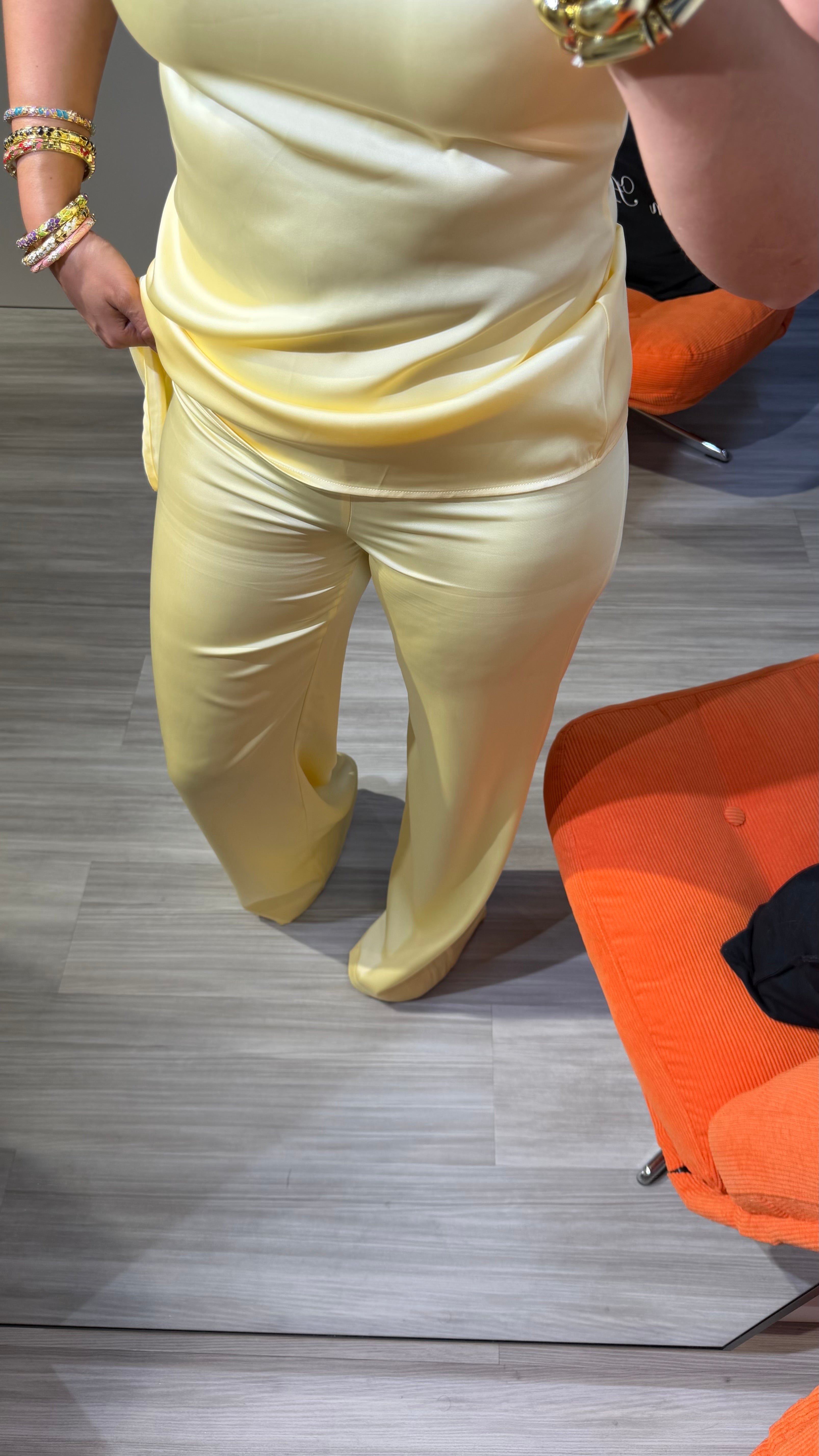 BAS EN SATIN YELLOW