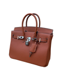 Sac Richy Mini en cuir pleine fleur Crème Brûlée (camel) – AÏFOS