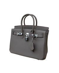 Sac Richy Mini en cuir pleine fleur Iced Latte (taupe) – AÏFOS