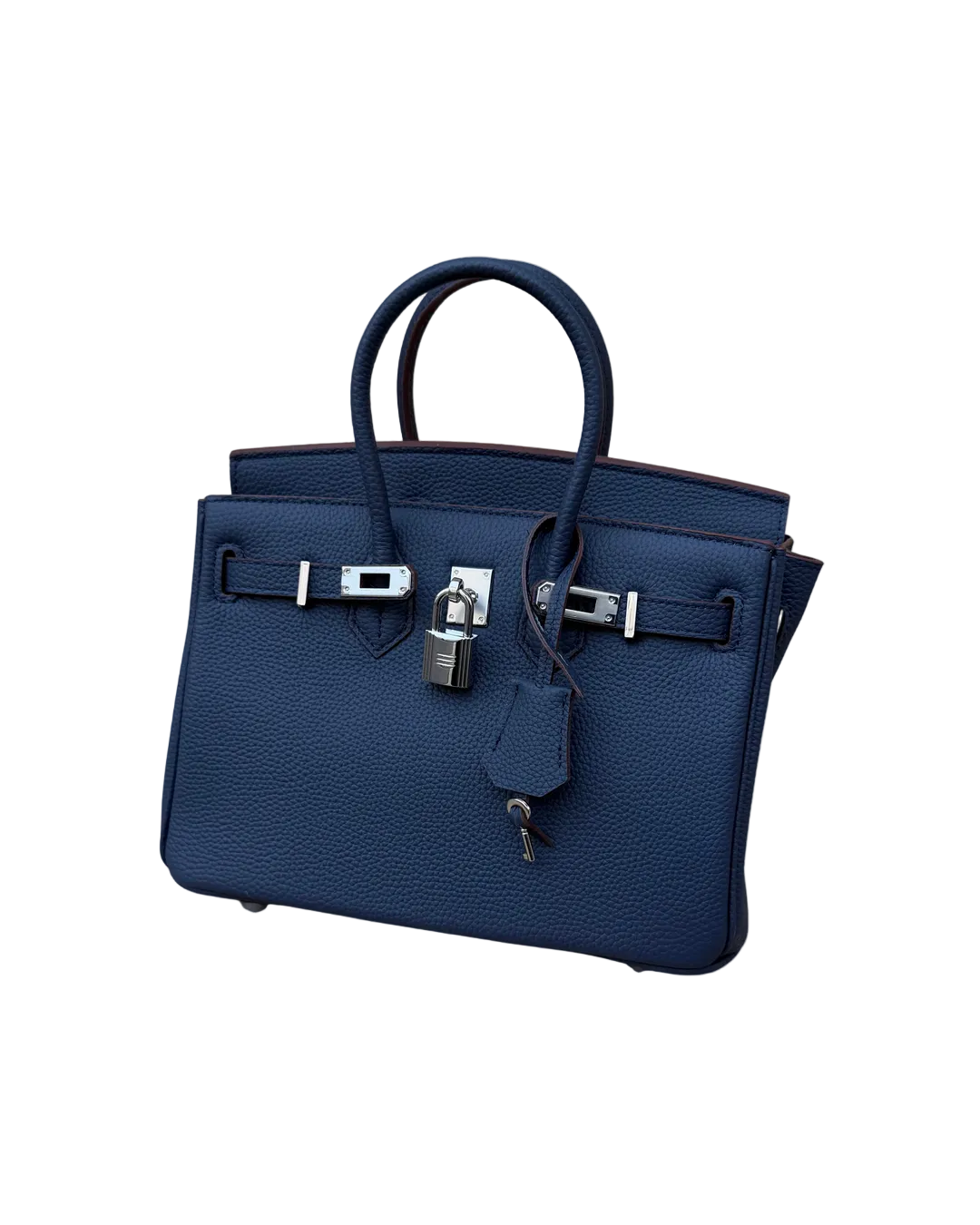 Sac Richy Mini en cuir pleine fleur Midnight Berry (bleu marine) – AÏFOS