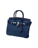 Sac Richy Mini en cuir pleine fleur Midnight Berry (bleu marine) – AÏFOS