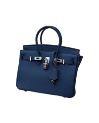 Sac Richy Mini en cuir pleine fleur Midnight Berry (bleu marine) – AÏFOS